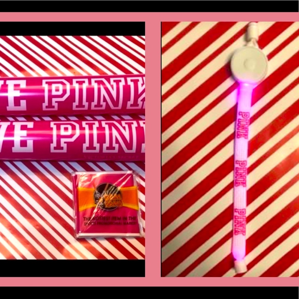 Victoria’s Secret Pink 5 bracelets & 5 Bam sticks
